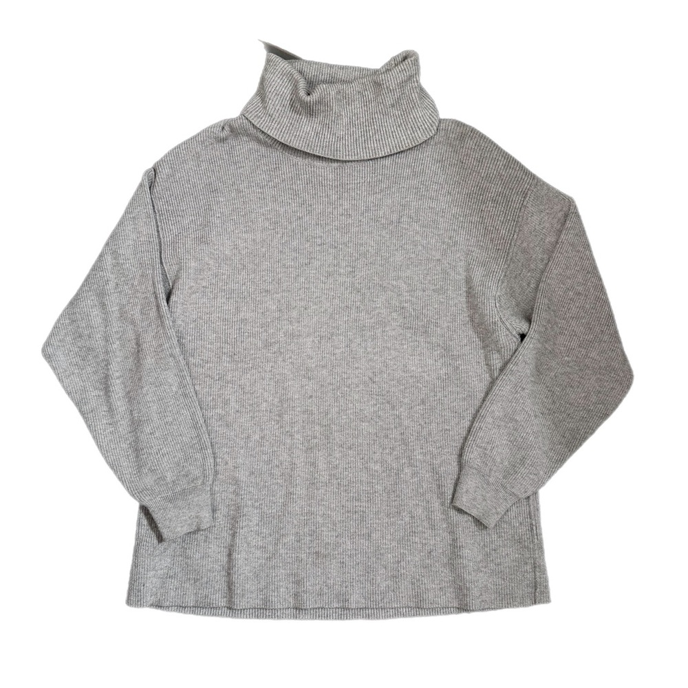 Free People Softly Structured gray Turtleneck Sweater Size medium - Picture 3 of 3